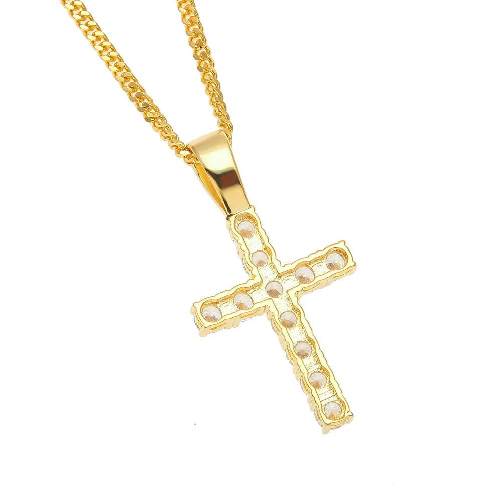 Luxury Full Crystal Cross Charm Pendant