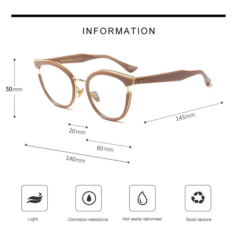 Semi-Transparent Optical Eyeglasses