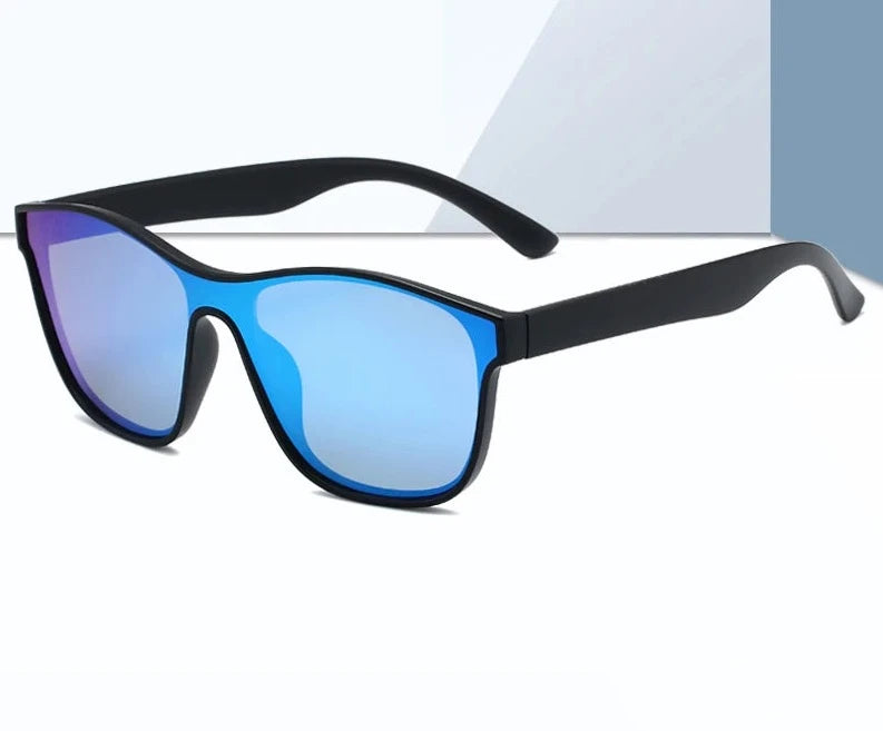 Square Polarized Sunglasses Stylish One-piece Lens Shades UV400