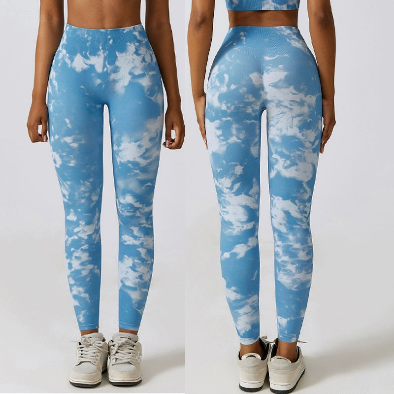 Seamless High Waist Camouflage Hip-Lift Pants