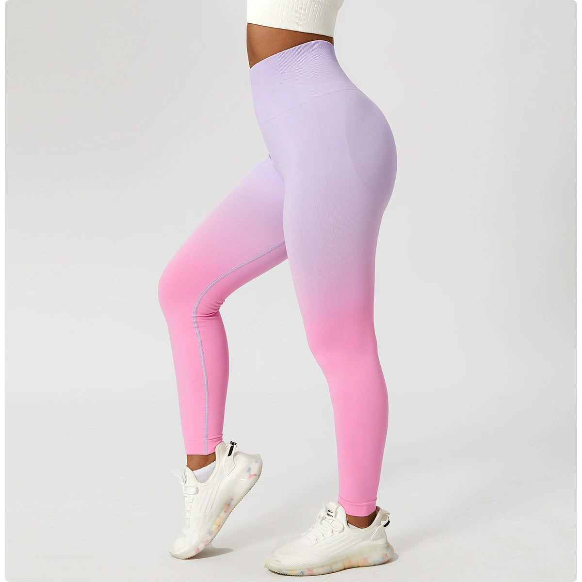 Seamless Hip Raise High Waist Yoga Pants