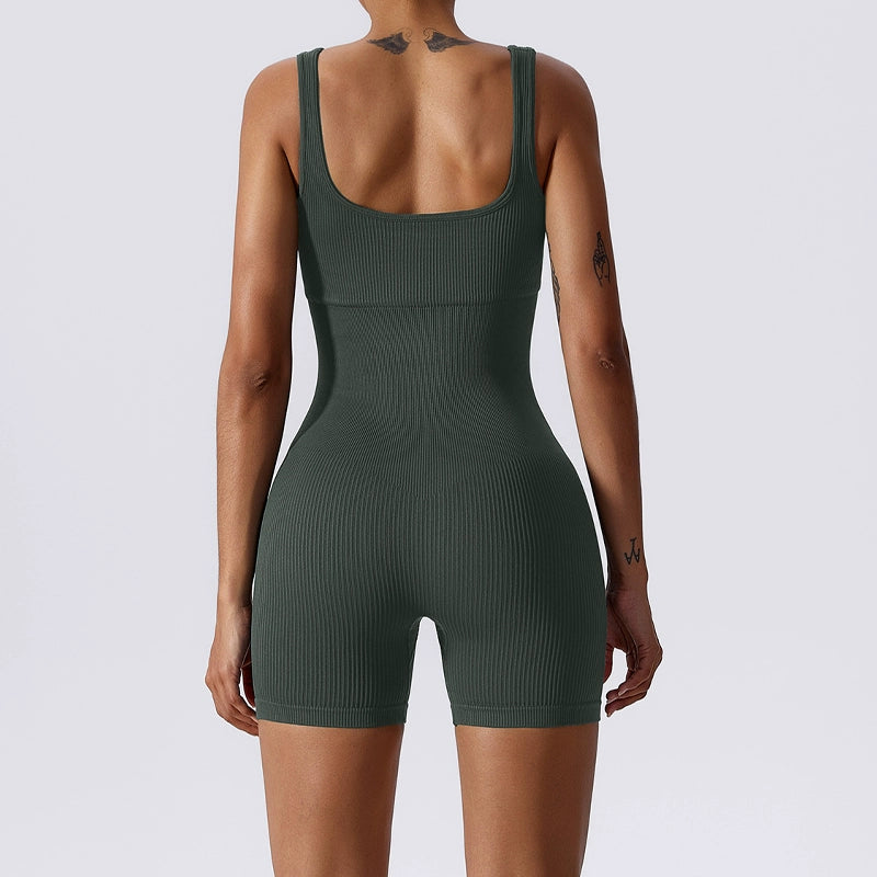 Seamless Tight One-Piece Yoga Suit