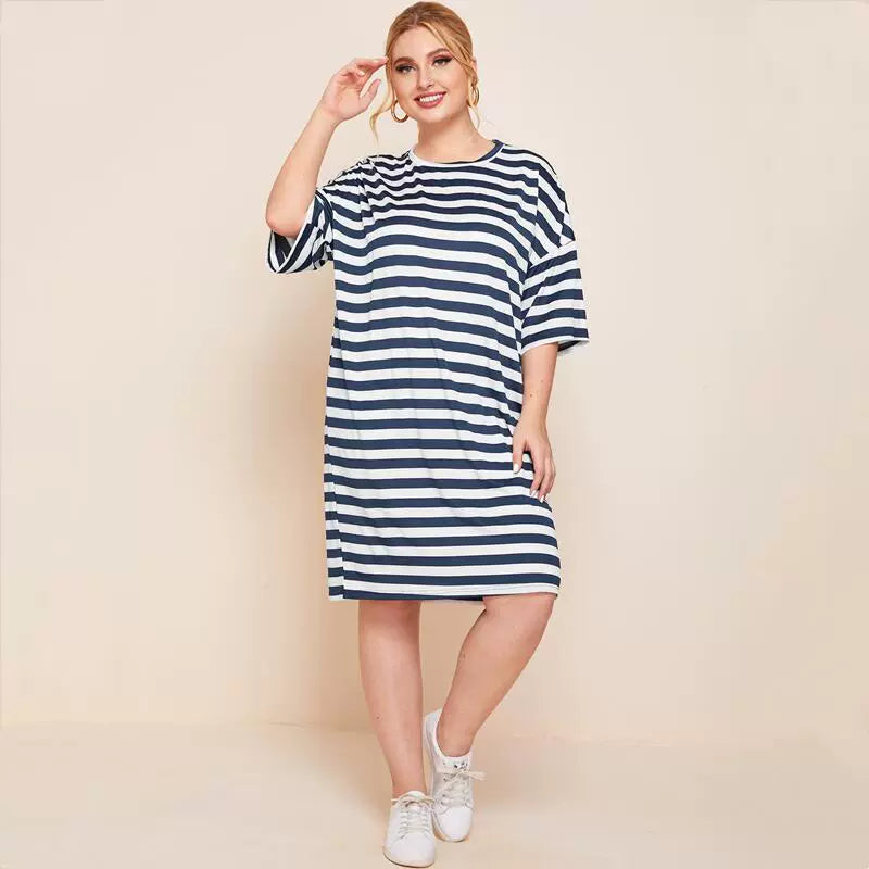 Striped T-shirt dress