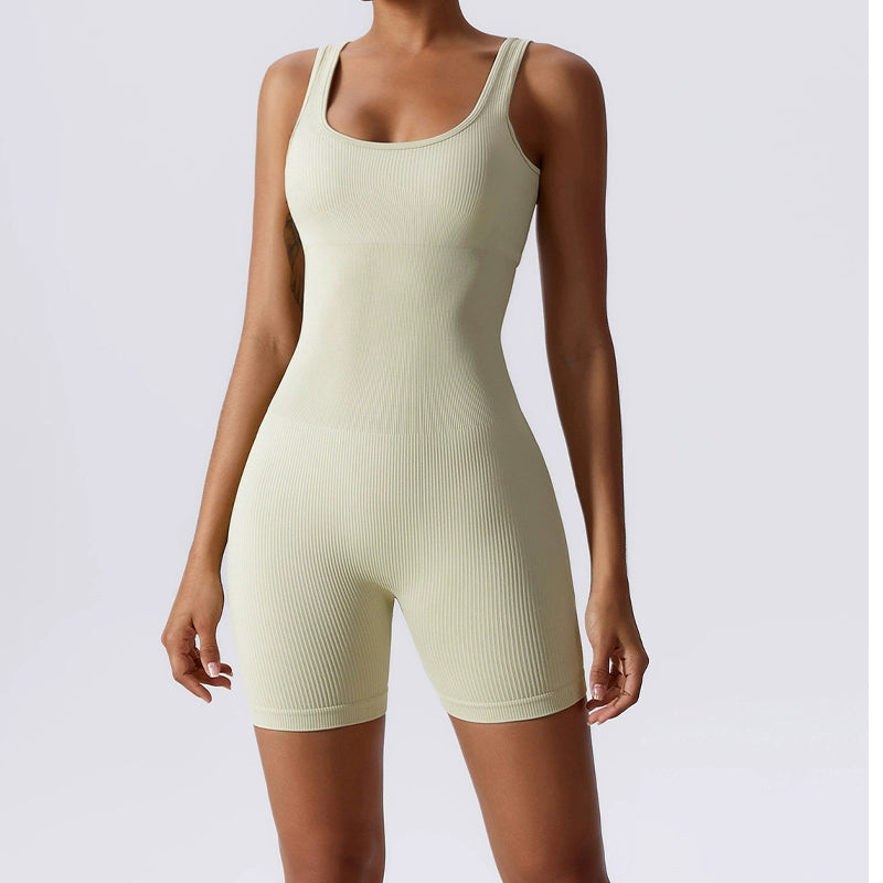 Seamless Tight One-Piece Yoga Suit