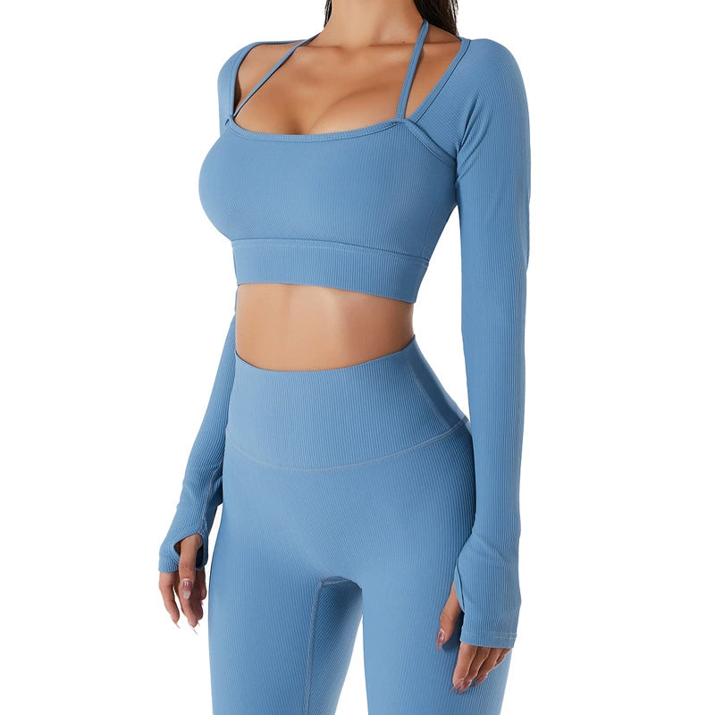 Long-Sleeved Quick-Dry Indoor Tight Yoga set