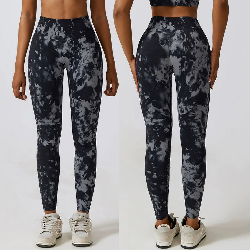 Seamless High Waist Camouflage Hip-Lift Pants