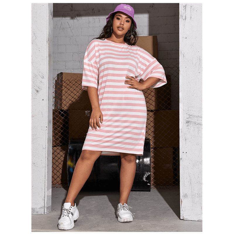 Striped T-shirt dress