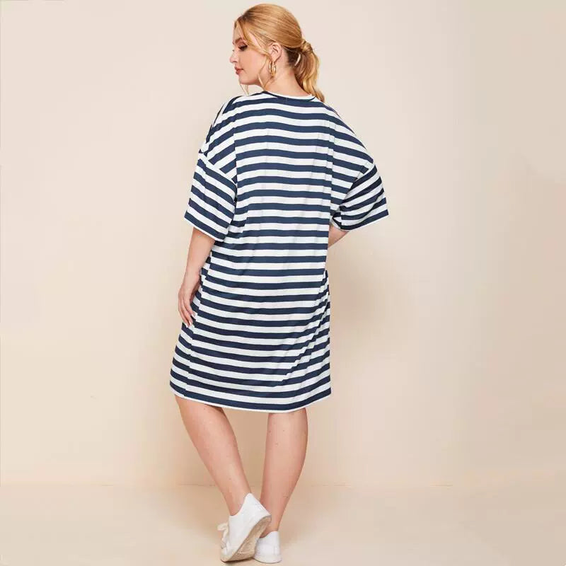 Striped T-shirt dress