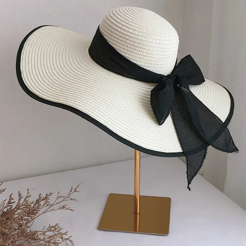 Foldable Wide Brim Floppy Straw Hat