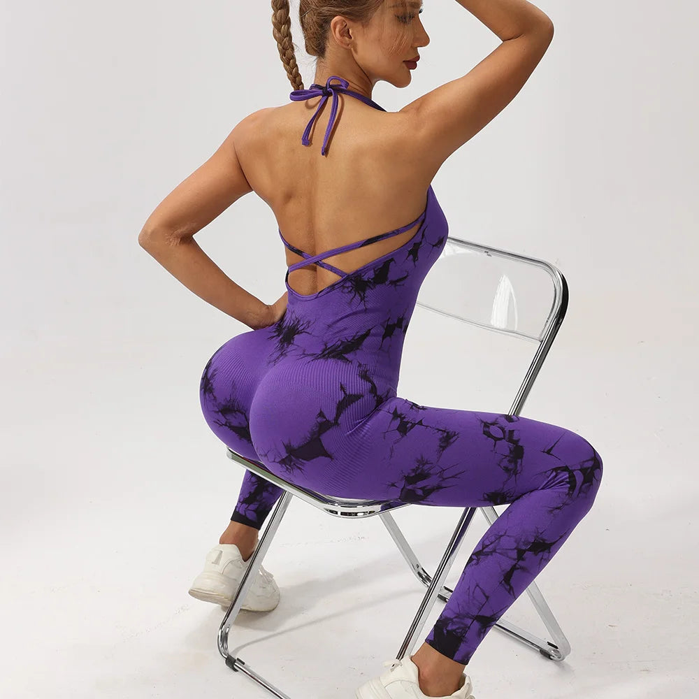 Backless Jumpsuits (Fitness Push Up Hollow Slim Fit)