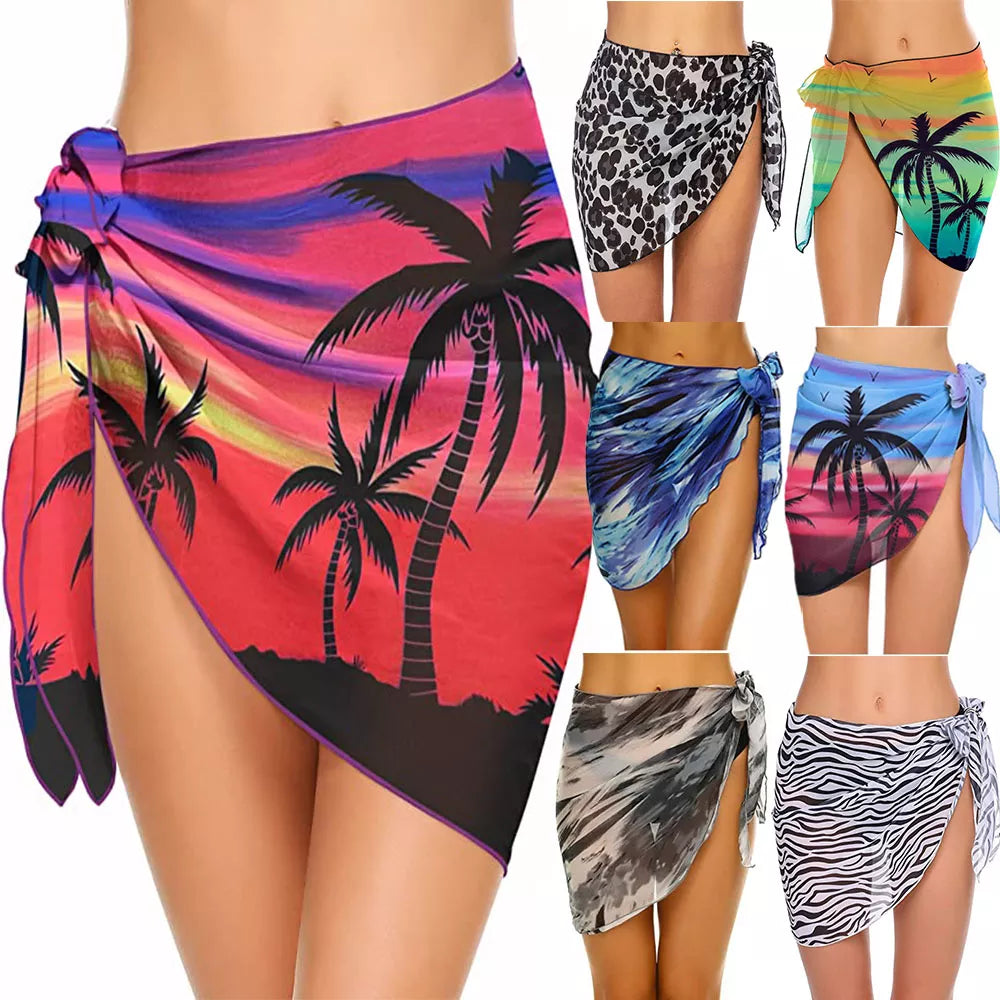 Short Sarongs Swimsuit Coverups