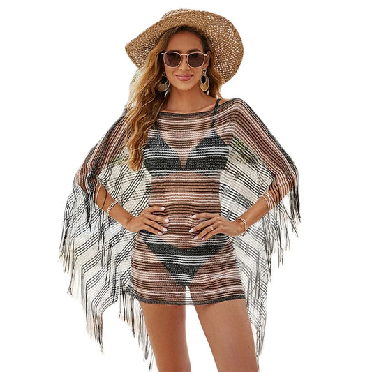 Cover Up Tassels Bikini Coverups Loose Fit Dress