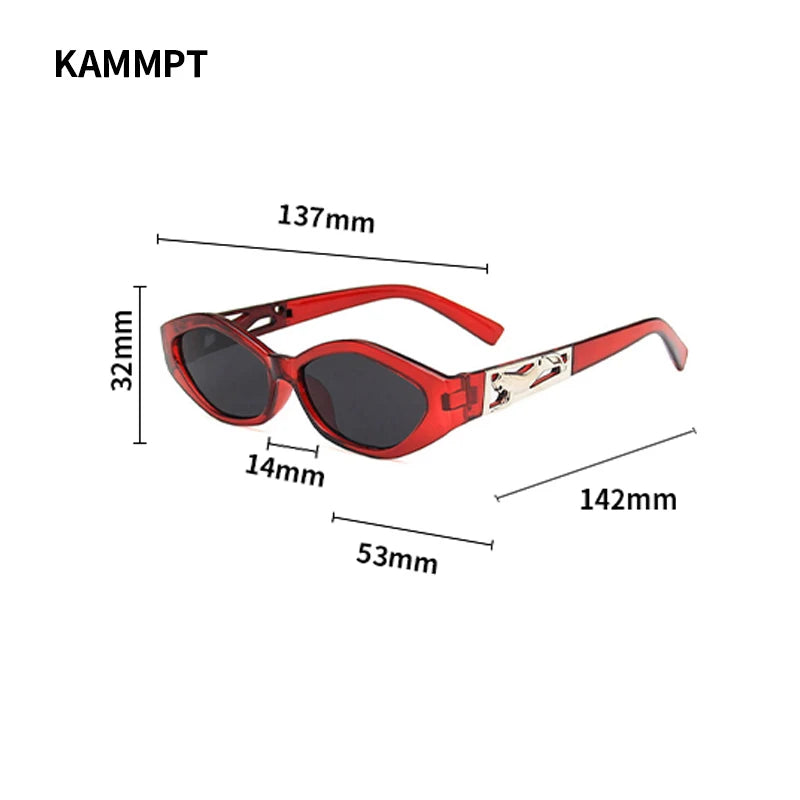 New Small Full Oval Frame Sunglasses