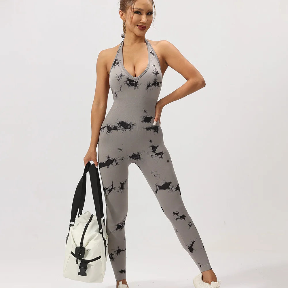 Backless Jumpsuits (Fitness Push Up Hollow Slim Fit)