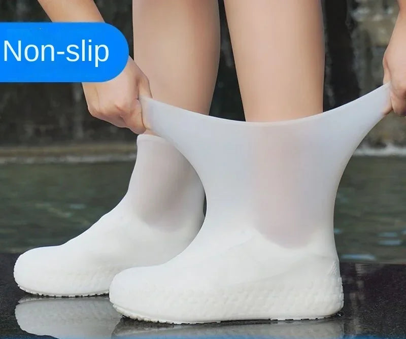 Silicone Shoe Covers slip-resistant WaterProof Rubber Rain Boot